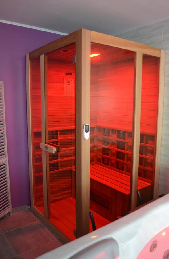 Au Coeur Du Bien-Etre, Chalet Avec Piscine Chauffee Et Couverte, Spa, Sauna, Massages Monteaux Eksteriør billede